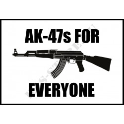 Sticker "AK 47 for Everyone"